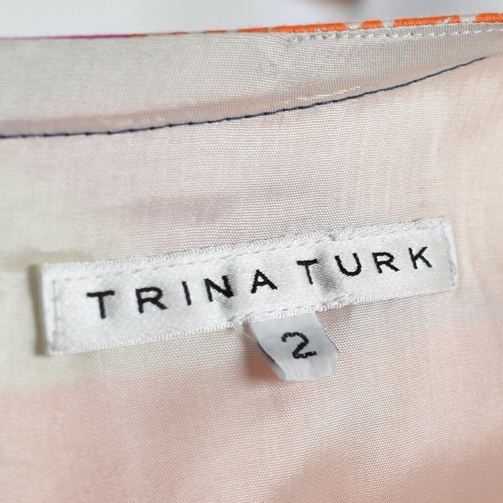 Trina Turk Lincoln Road Museum Short Sleeve Dress - 2 - Picture 8 of 8